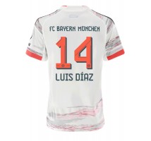 Bayern Munich Luis Diaz #14 Koszulka Wyjazdowa damskie 2025-26 Krótki Rękaw
